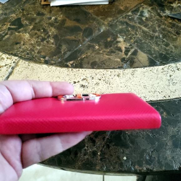 Christian Dior Pink & red Pocket Mirror With card Holder - Picture 7 of 8